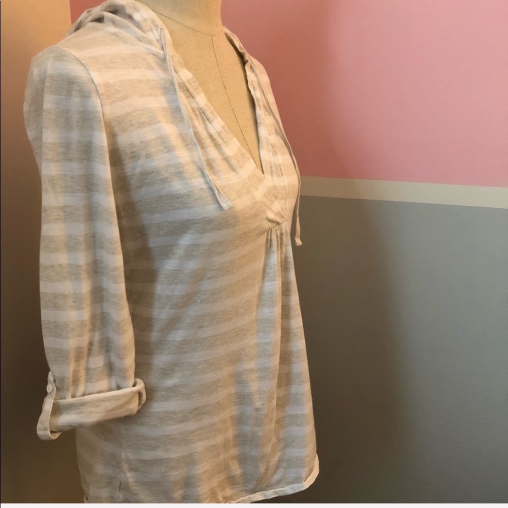 3 for $25 loft hooded cotton shirt